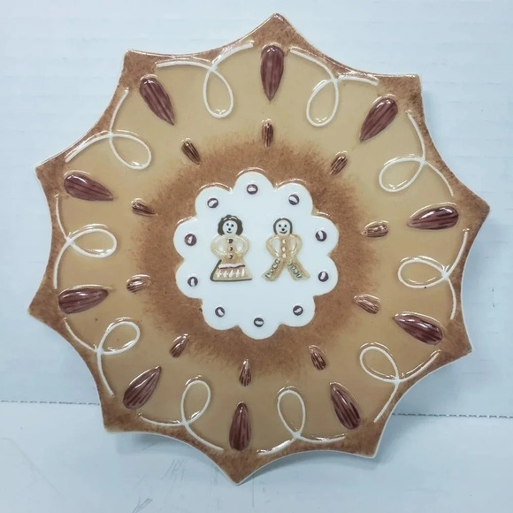 Villeroy and  Boch Ginger Fancy Canape Plate. - Picture 1 of 4